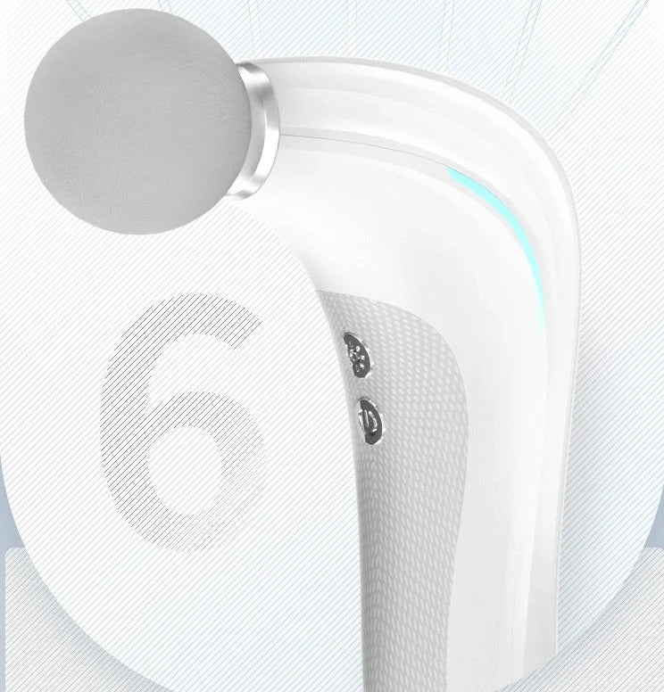 Electric massage gun with LCD display for deep tissue muscle relief