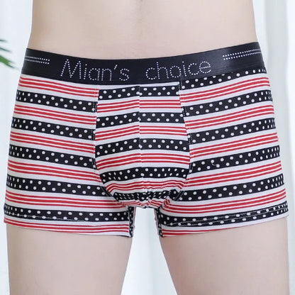 Men's cotton mid waist sweat absorbing underwear shorts in six colours, sizes L to 3XL