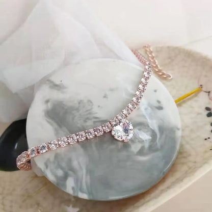 Gold heart-shaped rhinestone pet collar with adjustable chain for dogs and cats