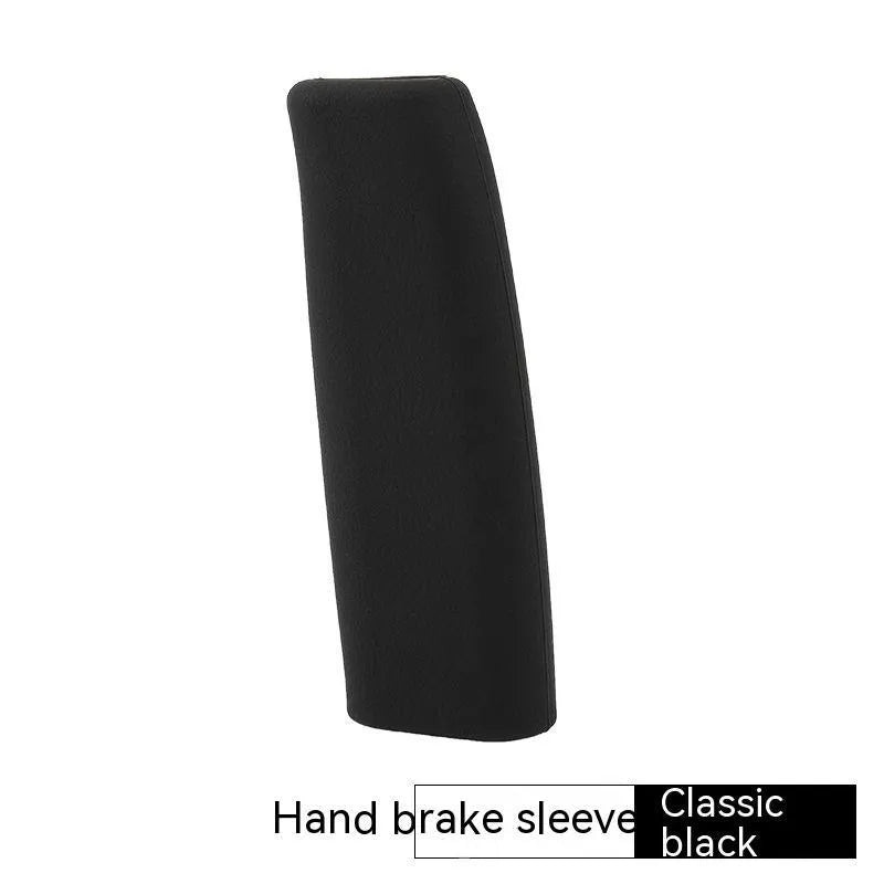Universal manual automatic gear car silicone handbrake sleeve for automotive interiors, 12cm long length cover available in black grey beige red or blue colour options