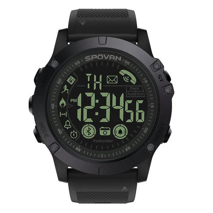 Bluetooth-enabled smart watch with sporty design, waterproof features, and intelligent movement tracking for active lifestyles