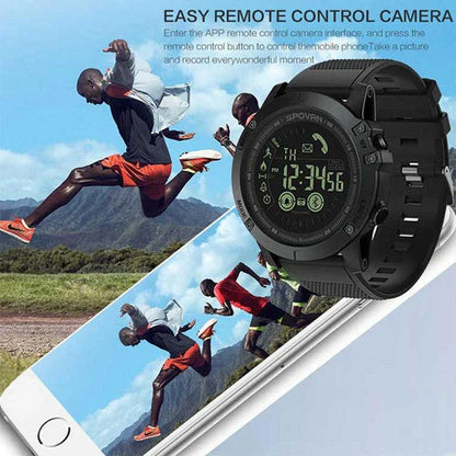 Bluetooth-enabled smart watch with sporty design, waterproof features, and intelligent movement tracking for active lifestyles