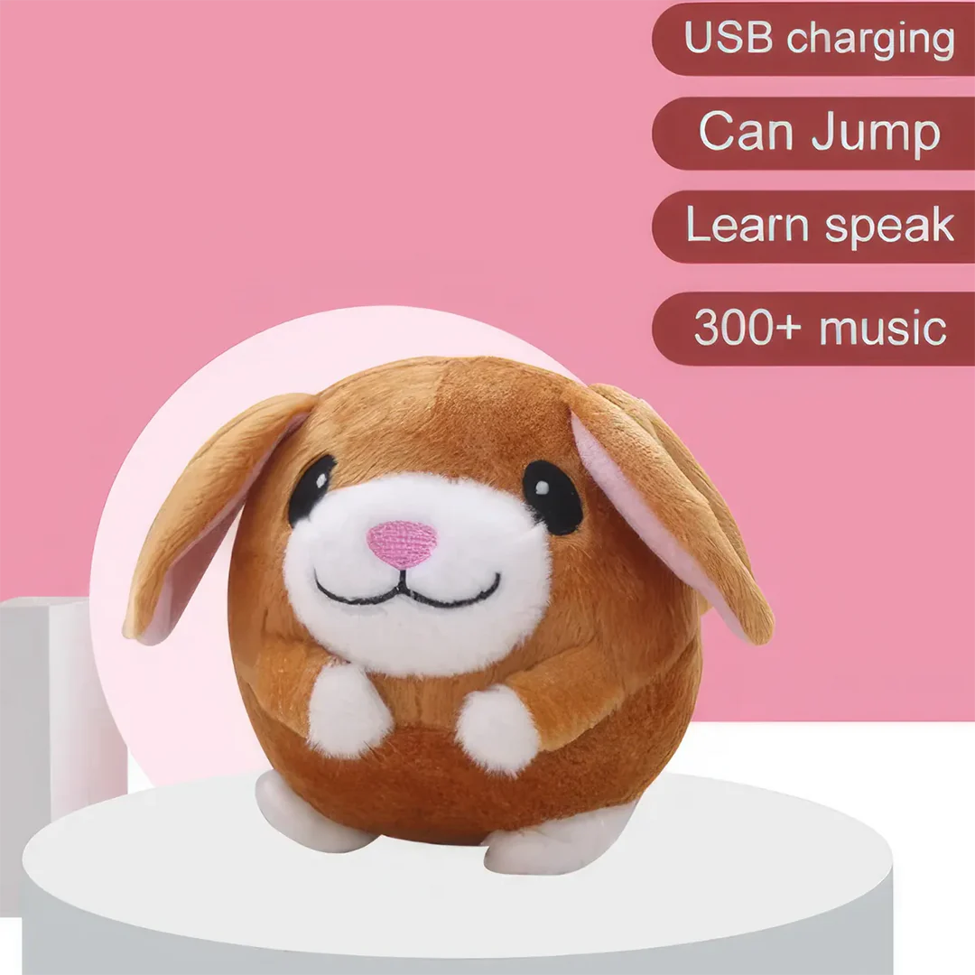 Interactive Talking Dog Toy Ball with Auto Bounce and Squeak Function for Pet Entertainment and Exercise