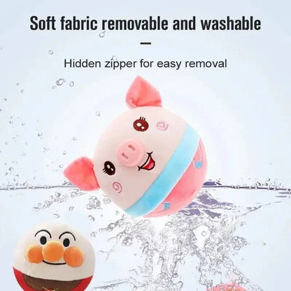 Interactive Talking Dog Toy Ball with Auto Bounce and Squeak Function for Pet Entertainment and Exercise