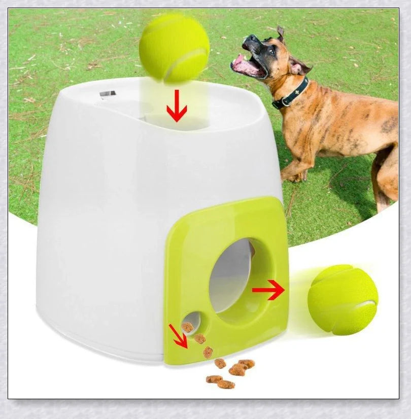 Interactive Automatic Dog Ball Launcher with adjustable controls and a durable, pet-friendly design