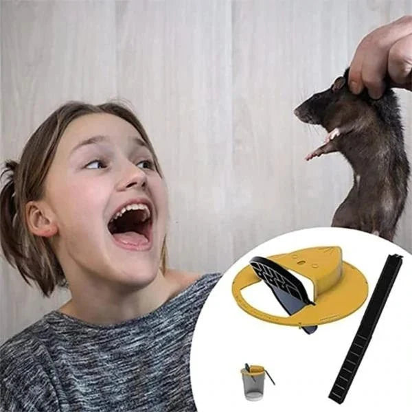 5 Gallon Bucket Mouse Trap - A humane and reusable solution to catch and remove mice and small rats from your home or garden