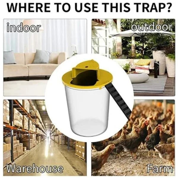 5 Gallon Bucket Mouse Trap - A humane and reusable solution to catch and remove mice and small rats from your home or garden