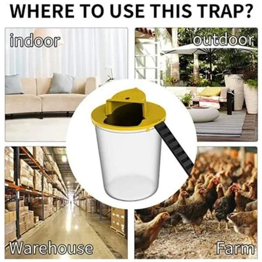 5 Gallon Bucket Mouse Trap - A humane and reusable solution to catch and remove mice and small rats from your home or garden