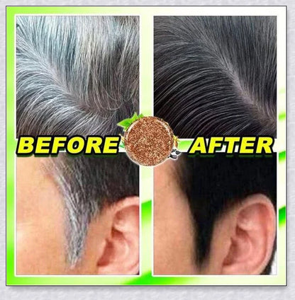 Organic Hair Darkening Shampoo Bar - Restore Natural Hair Color with Tuber Fleece-Flower Extract
