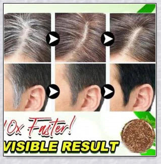 Organic Hair Darkening Shampoo Bar - Restore Natural Hair Color with Tuber Fleece-Flower Extract