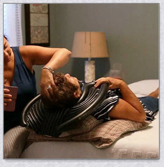 Inflatable Anti Splash Portable Shampoo Tray for easy and mess-free hair washing at home or in a salon setting