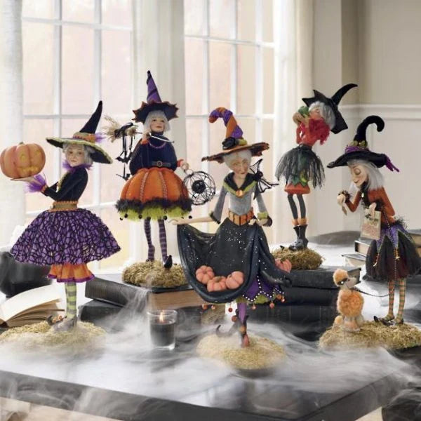 Bewitching Figure, Collectible Tabletop Witch Figurine in 5 unique designs - Daphne, Agnes, Belinda, Clarice, and Tilly