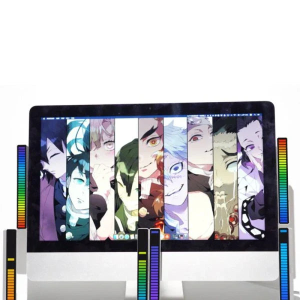 Hhomeenjoy Voice Activated RGB Ambient Light with Music Rhythm