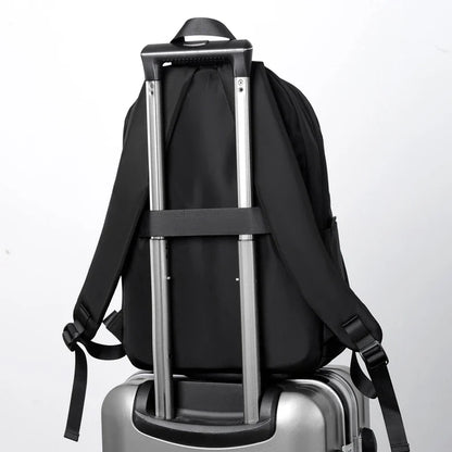 A durable, stylish travel backpack with ample storage space and comfortable padded straps