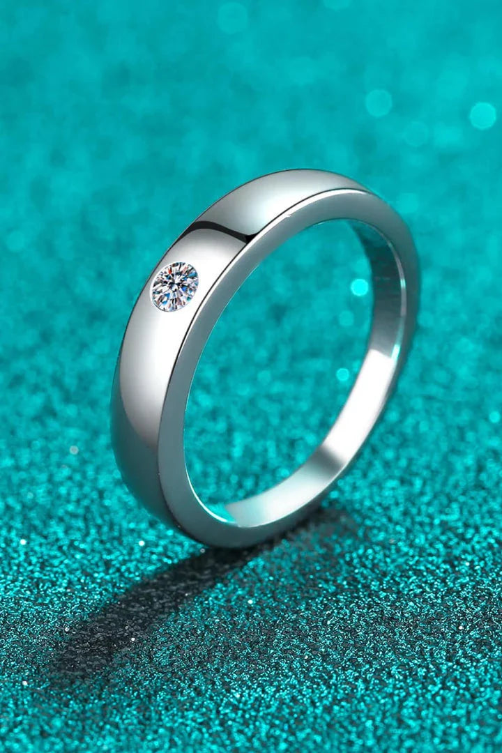 Exquisite Create Your Dream Life Moissanite Ring in 925 Sterling Silver with Rhodium Plating
