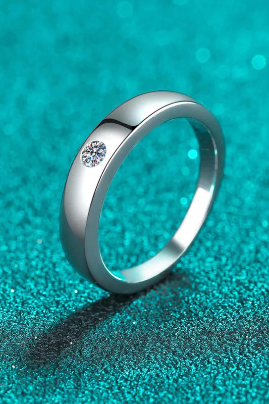 Exquisite Create Your Dream Life Moissanite Ring in 925 Sterling Silver with Rhodium Plating