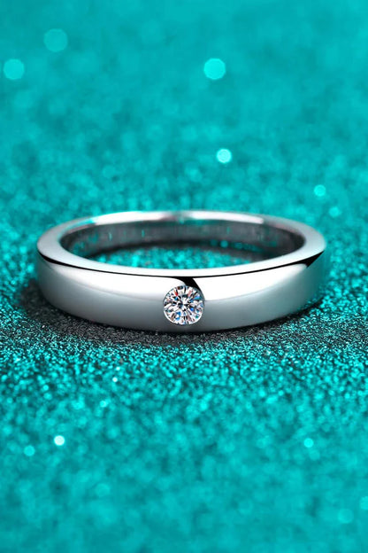Exquisite Create Your Dream Life Moissanite Ring in 925 Sterling Silver with Rhodium Plating