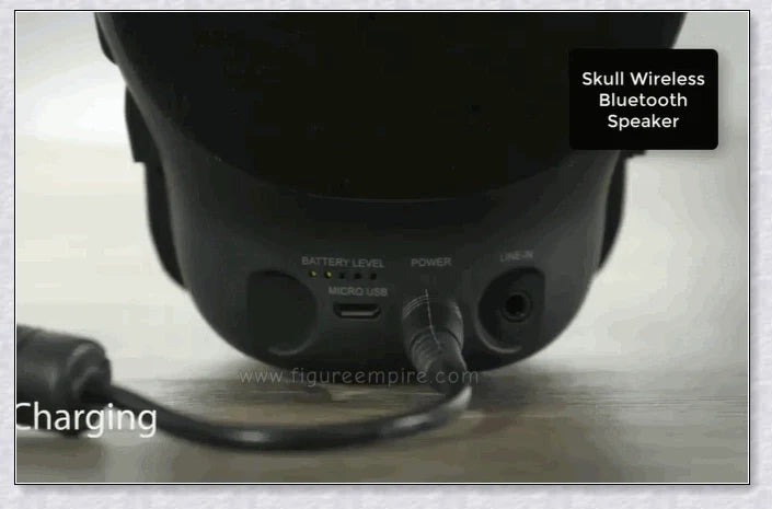 Skull Wireless Bluetooth Speaker with high-definition sound, compact and portable design, and long-lasting battery life