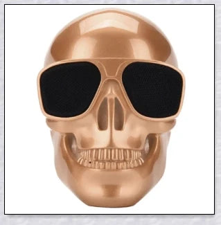 Skull Wireless Bluetooth Speaker with high-definition sound, compact and portable design, and long-lasting battery life