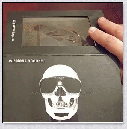 Skull Wireless Bluetooth Speaker with high-definition sound, compact and portable design, and long-lasting battery life