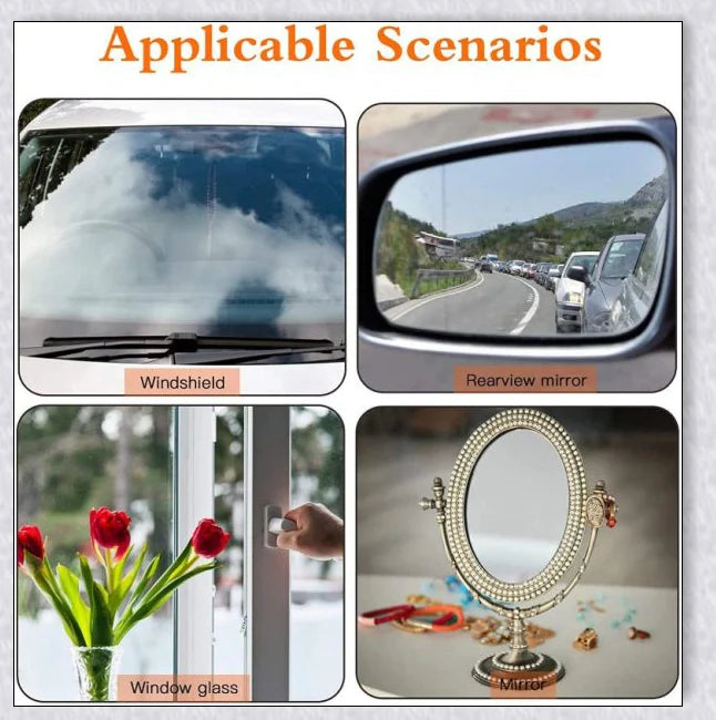 A windshield repair kit with resin-based fluid for fixing cracks and chips in car windows, mirrors, and glass surfaces.