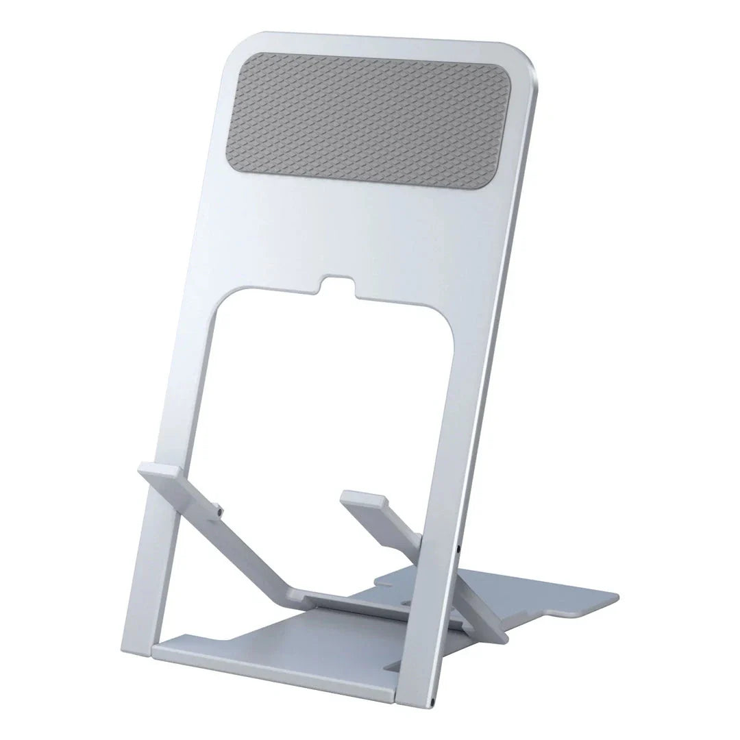Stylish and adjustable desktop phone stand for hands-free viewing and multitasking