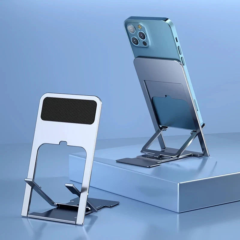Stylish and adjustable desktop phone stand for hands-free viewing and multitasking