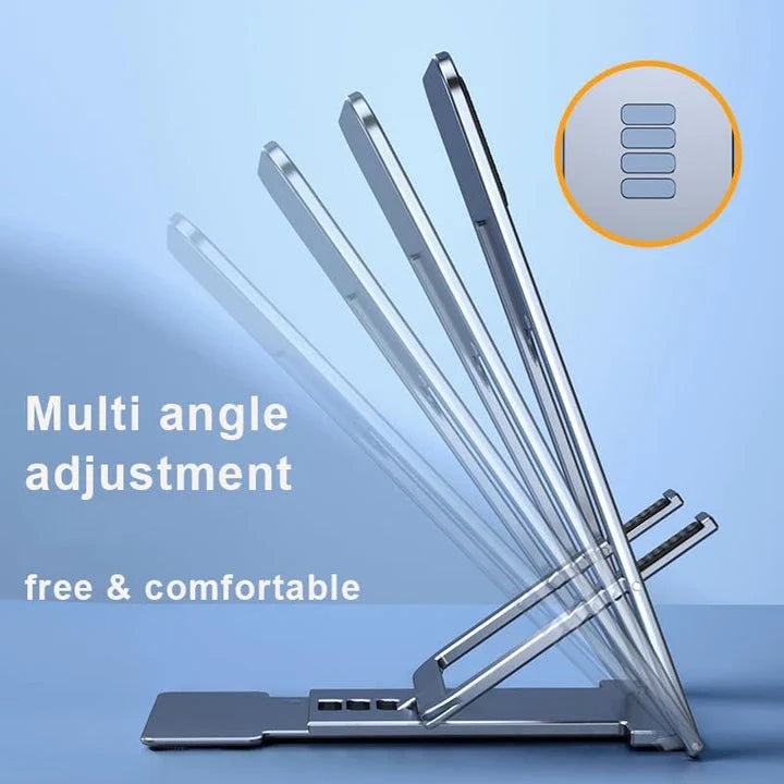 Stylish and adjustable desktop phone stand for hands-free viewing and multitasking