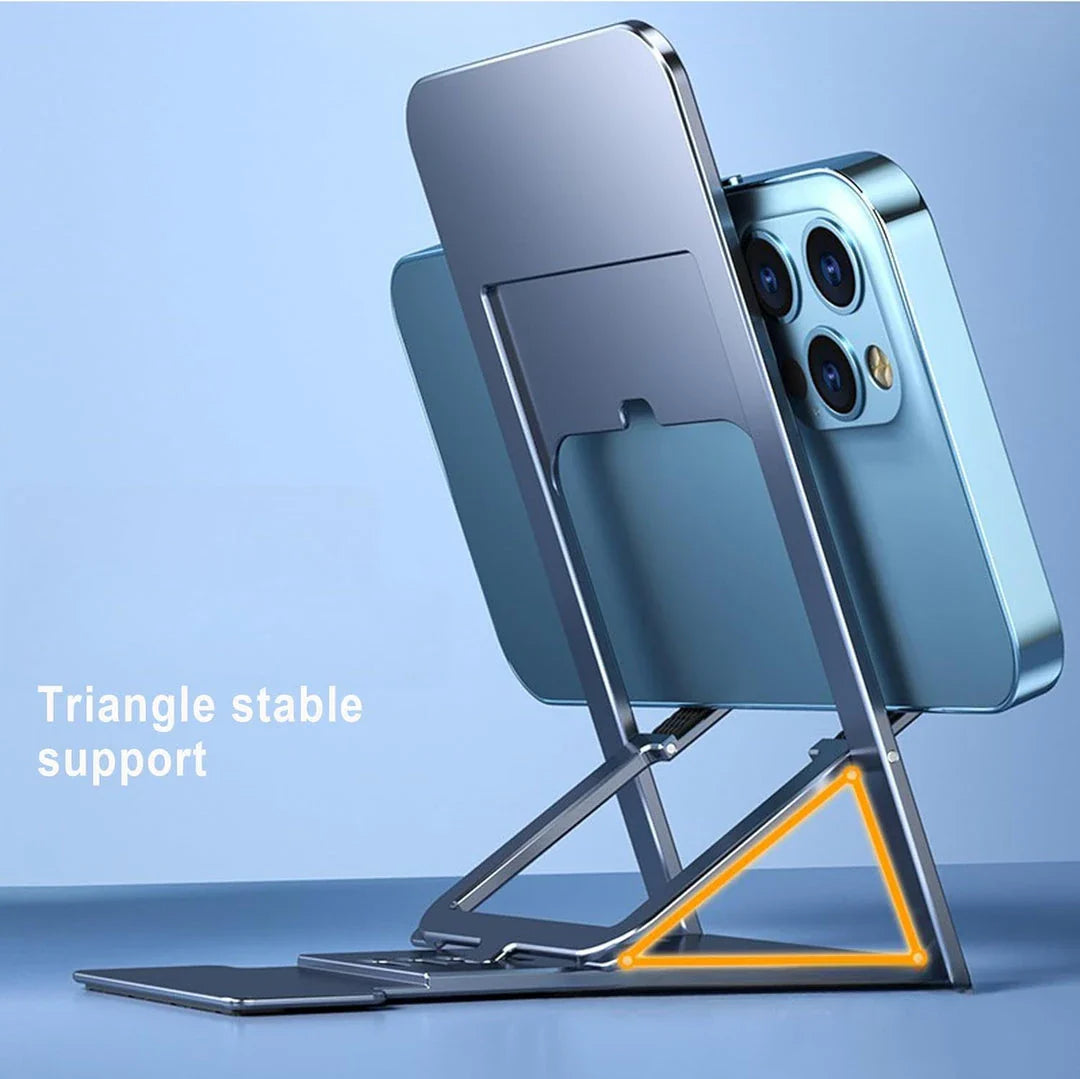 Stylish and adjustable desktop phone stand for hands-free viewing and multitasking