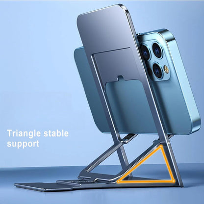 Stylish and adjustable desktop phone stand for hands-free viewing and multitasking