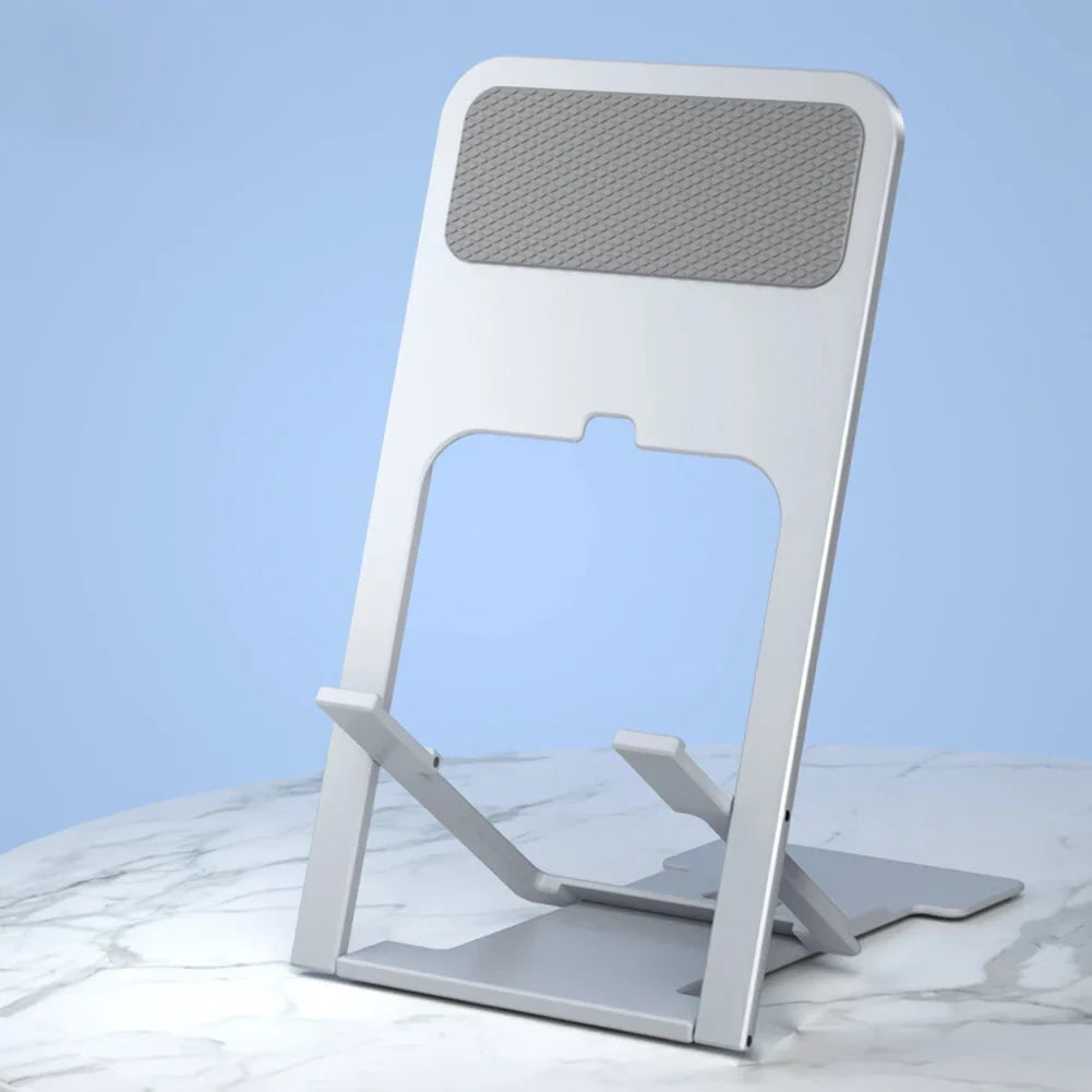 Stylish and adjustable desktop phone stand for hands-free viewing and multitasking
