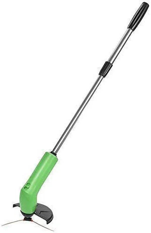 Cordless grass cutter with powerful motor and adjustable cutting height for effortless lawn maintenance