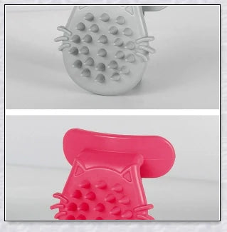 Premium Tongue Cat Brush made of soft, flexible silicone for natural bonding between cats and their owners