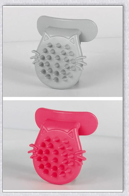 Premium Tongue Cat Brush made of soft, flexible silicone for natural bonding between cats and their owners