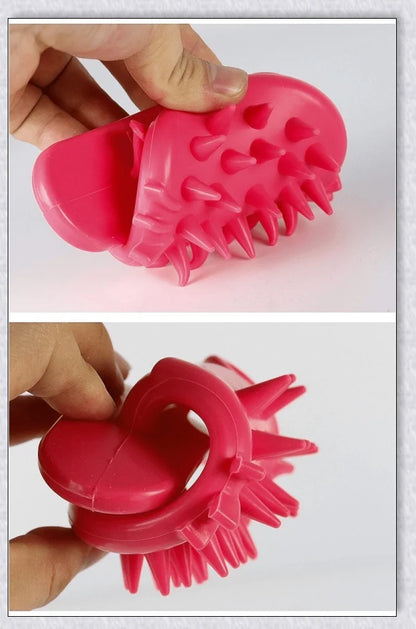 Premium Tongue Cat Brush made of soft, flexible silicone for natural bonding between cats and their owners