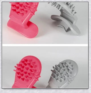 Premium Tongue Cat Brush made of soft, flexible silicone for natural bonding between cats and their owners
