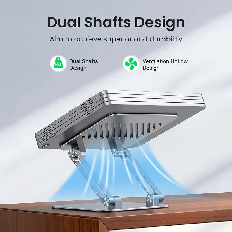 Adjustable aluminum tablet stand with multi-angle adjustment and sturdy, stable construction