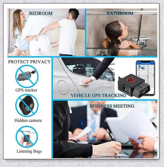 Professional GPS Tracker Detector for finding hidden surveillance devices and protecting personal privacy