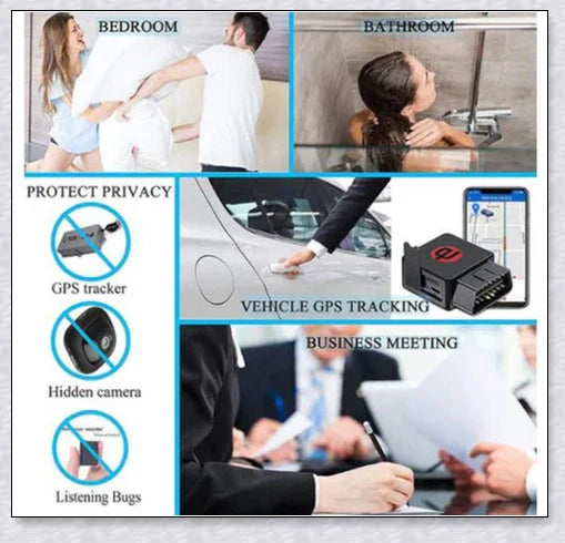 Professional GPS Tracker Detector for finding hidden surveillance devices and protecting personal privacy