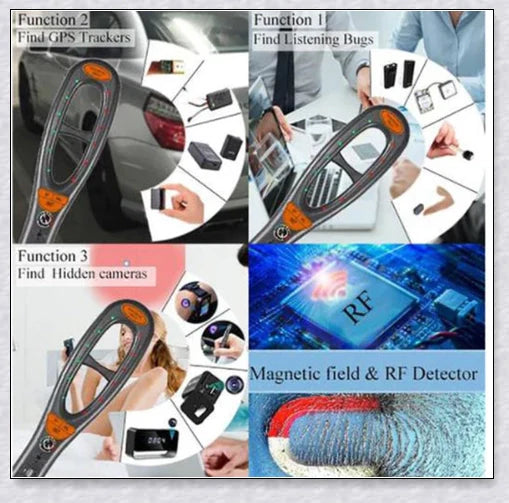 Professional GPS Tracker Detector for finding hidden surveillance devices and protecting personal privacy