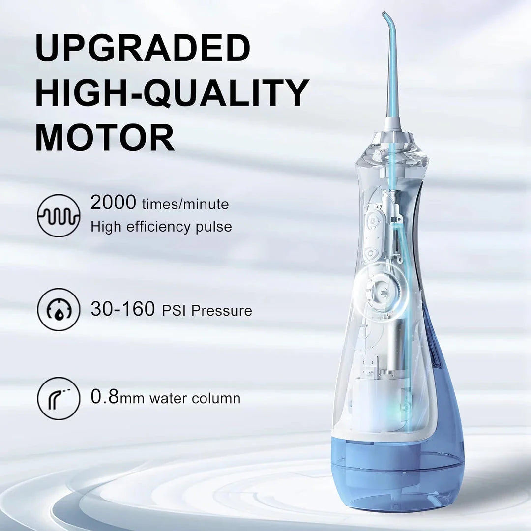 Portable Water Flosser with 3 Cleaning Modes, USB Rechargeable, IPX7 Waterproof for Shower and Sink Use