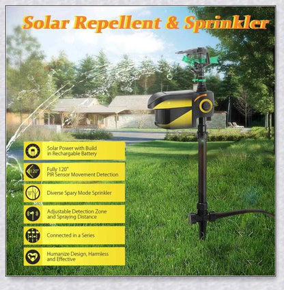 Spraycrow Motion Activated Garden Sprinkler - Harmless and Effective Pest Control for Your Yard