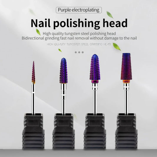 High precision tungsten steel nail drill bit for salon-quality manicures at home