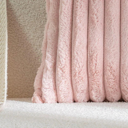 Luxury Faux Rabbit Fur Cushion Cover in a variety of solid colors, including white, apricot, grey, green, and pink