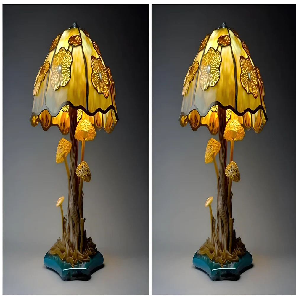 Magic Mushroom LED decorative lamp with USB plug in 15cm or 30cm size options