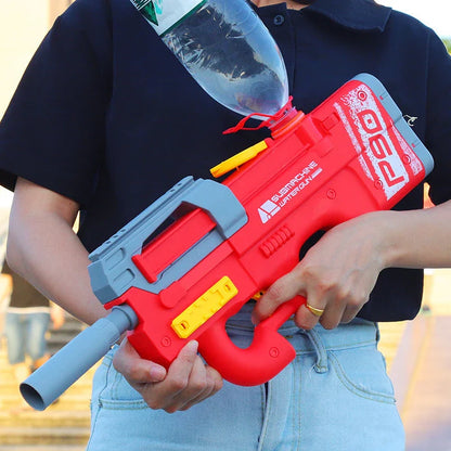 P90 Electric Water Gun with high-powered water stream, large capacity, and durable, leak-proof construction