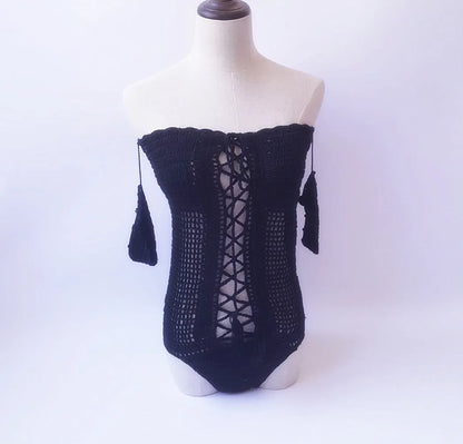 European and American fit off-shoulder one-piece swimsuit in polyester, shown in light pink colour.