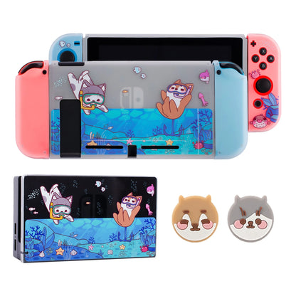 Pawdiary submarine exploration themed protective case for Nintendo Switch and Switch OLED consoles