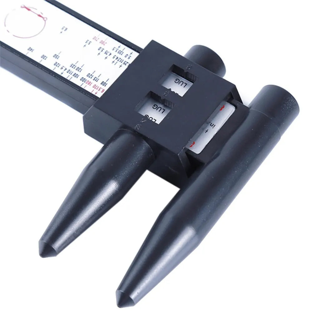 Electronic digital caliper for measuring hole distances with 180mm range and digital display