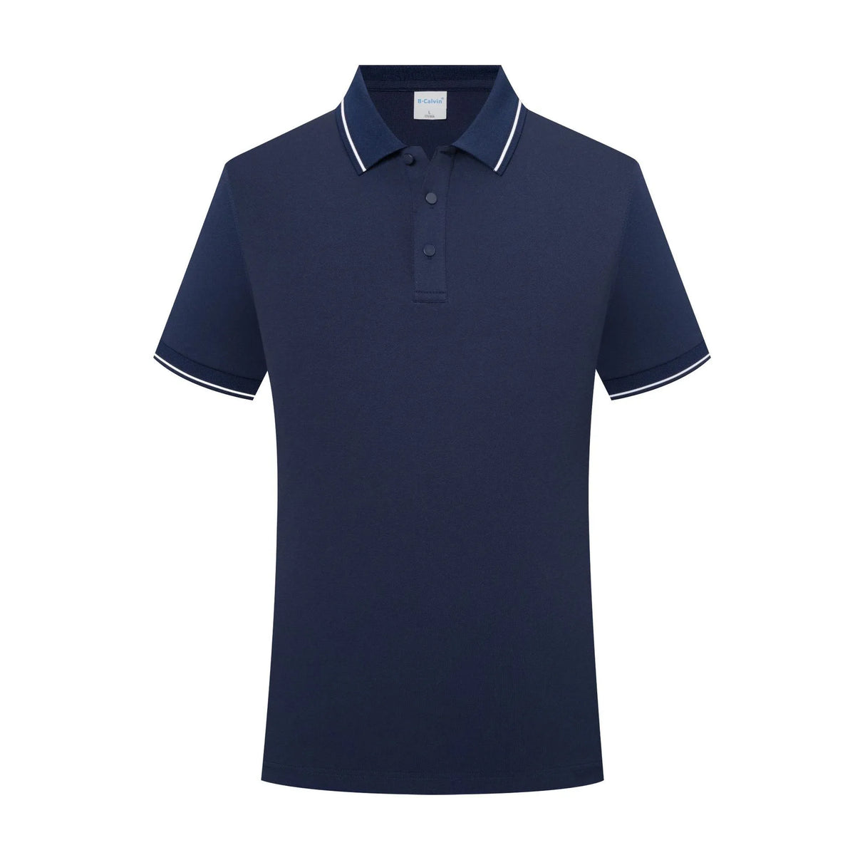 Cotton striped short sleeved workwear T-shirt in pink, navy blue and white, sizes S to 5XL